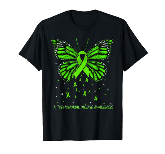 Mitochondrial Disease Awareness Butterfly T-Shirt