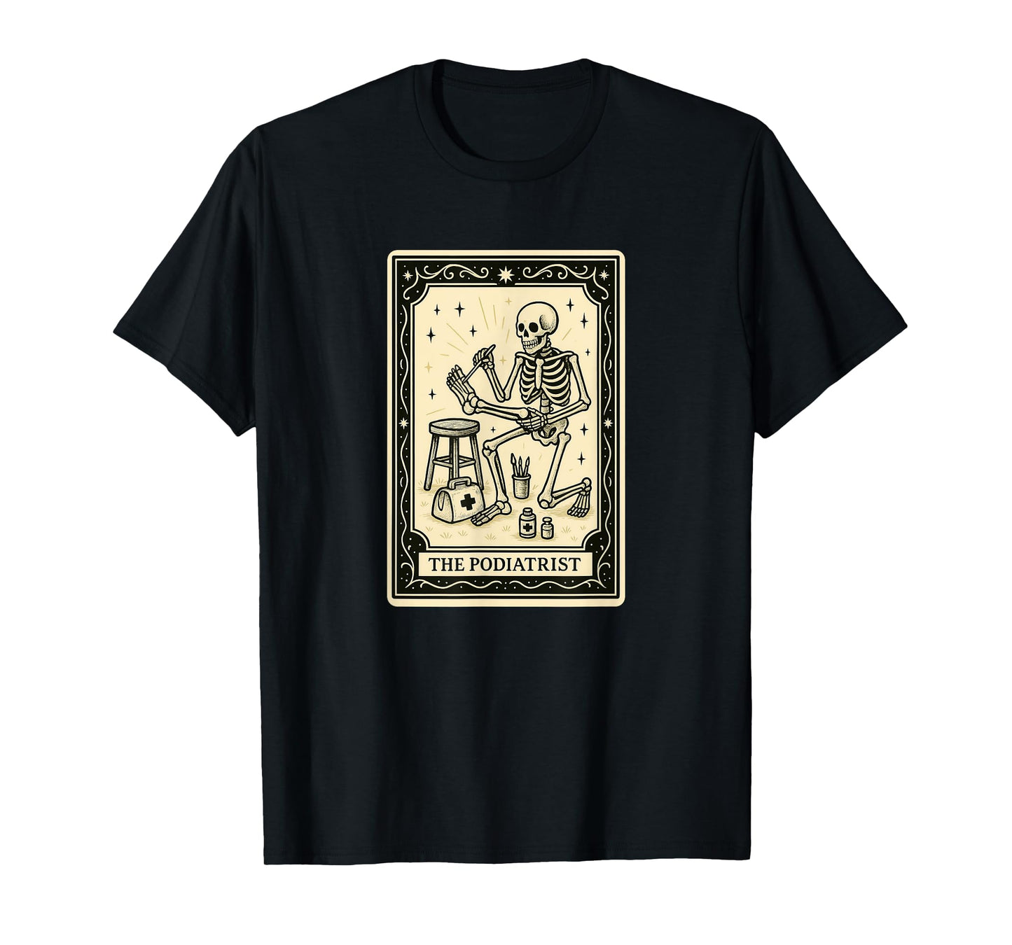 Podiatrist Tarot Card - Spooky Gothic Feet Toes Podiatry T-Shirt