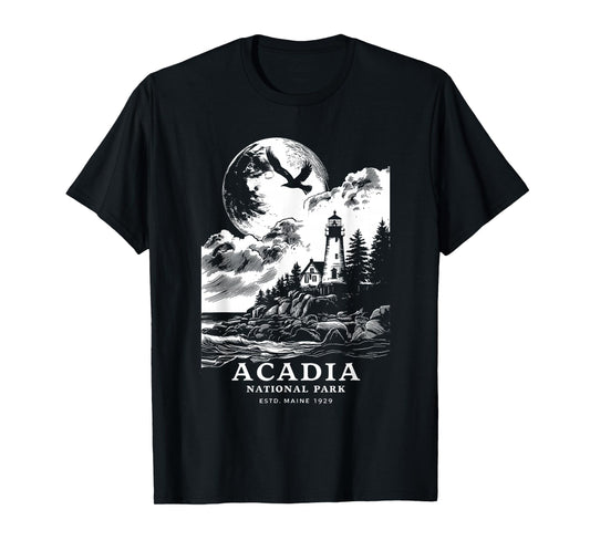 Acadia National Park Maine Vacation Souvenir Outdoors T-Shirt