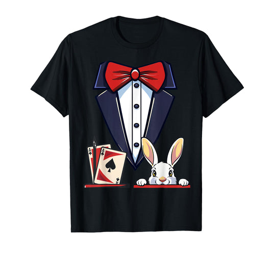 Magician Costume Halloween Magic Show Men Women Kids Boys T-Shirt