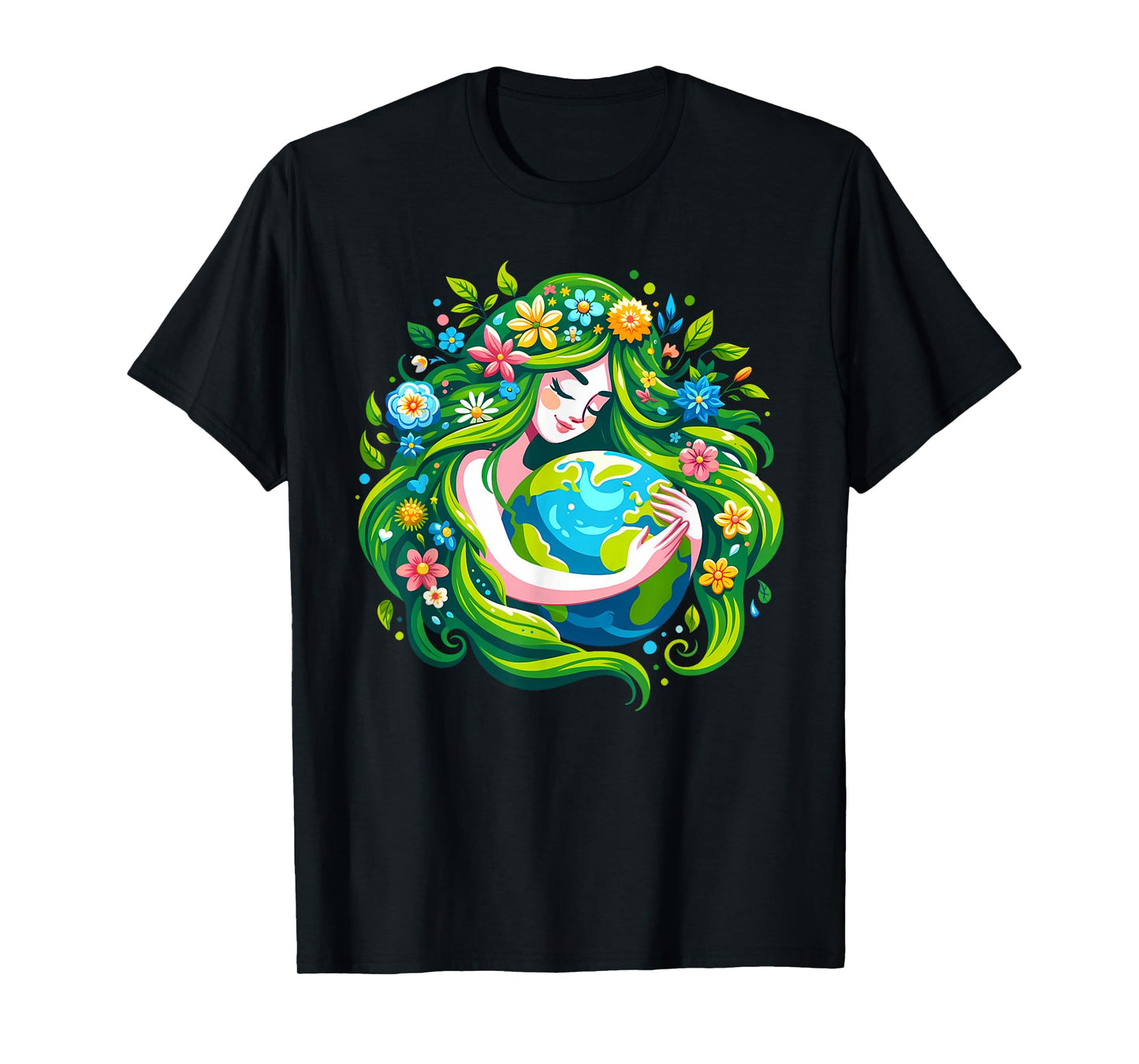 Green Goddess Earth Day Save Our Planet Women Girl Kid T-Shirt