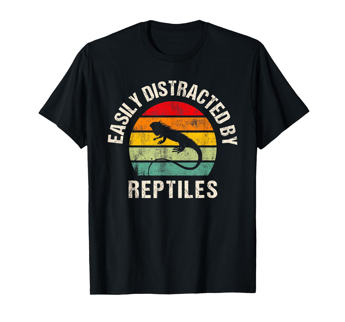 Easily distracted by Reptiles Funny Reptile Lovers Women Men T-Shirt