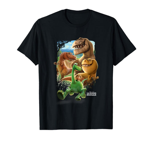 Disney Pixar The Good Dinosaur Main Characters Chest Poster T-Shirt