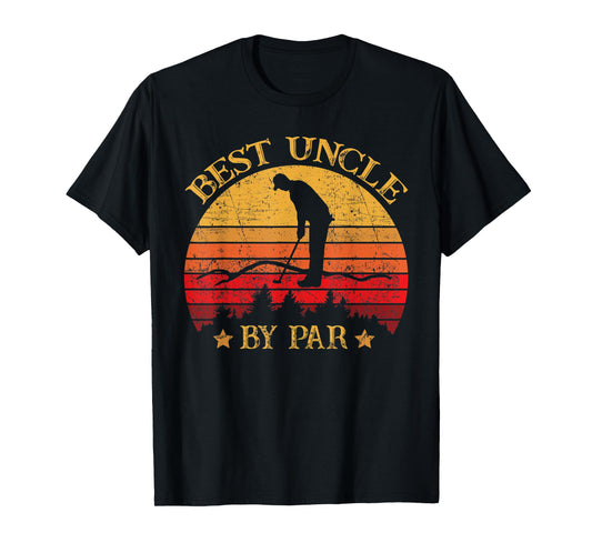 Mens Best Uncle by Par Uncle Golf Funny T-Shirt