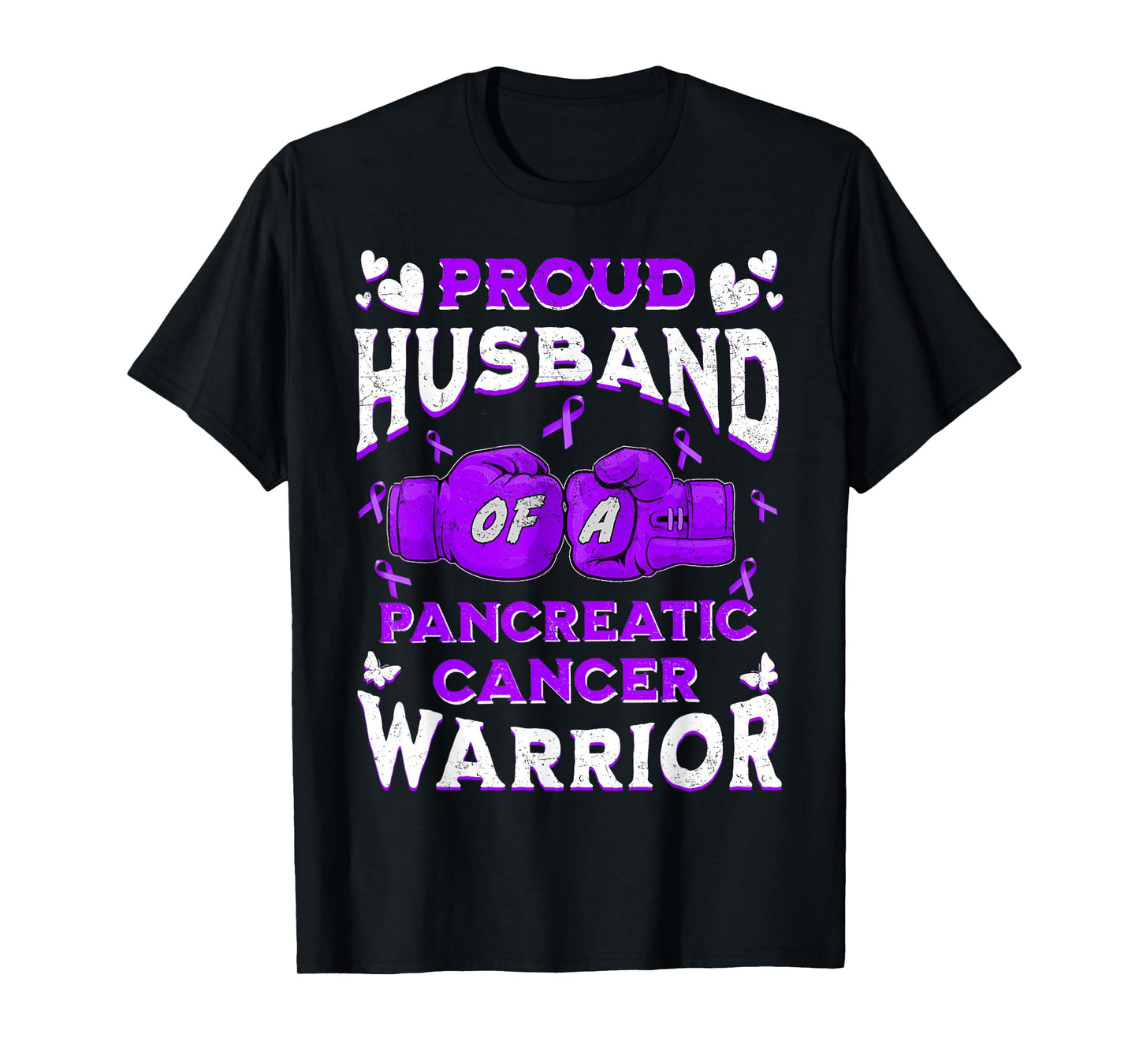 Proud Husband Of A Pancreatic Cancer Warrior Awareness T-Shirt