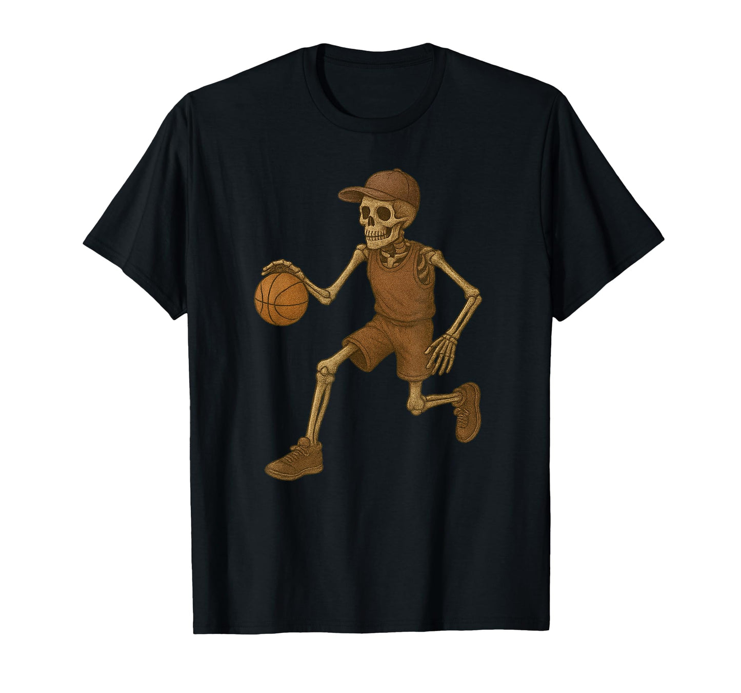 Skeleton Basketball Halloween Costume Funny Men Boys Kids T-Shirt