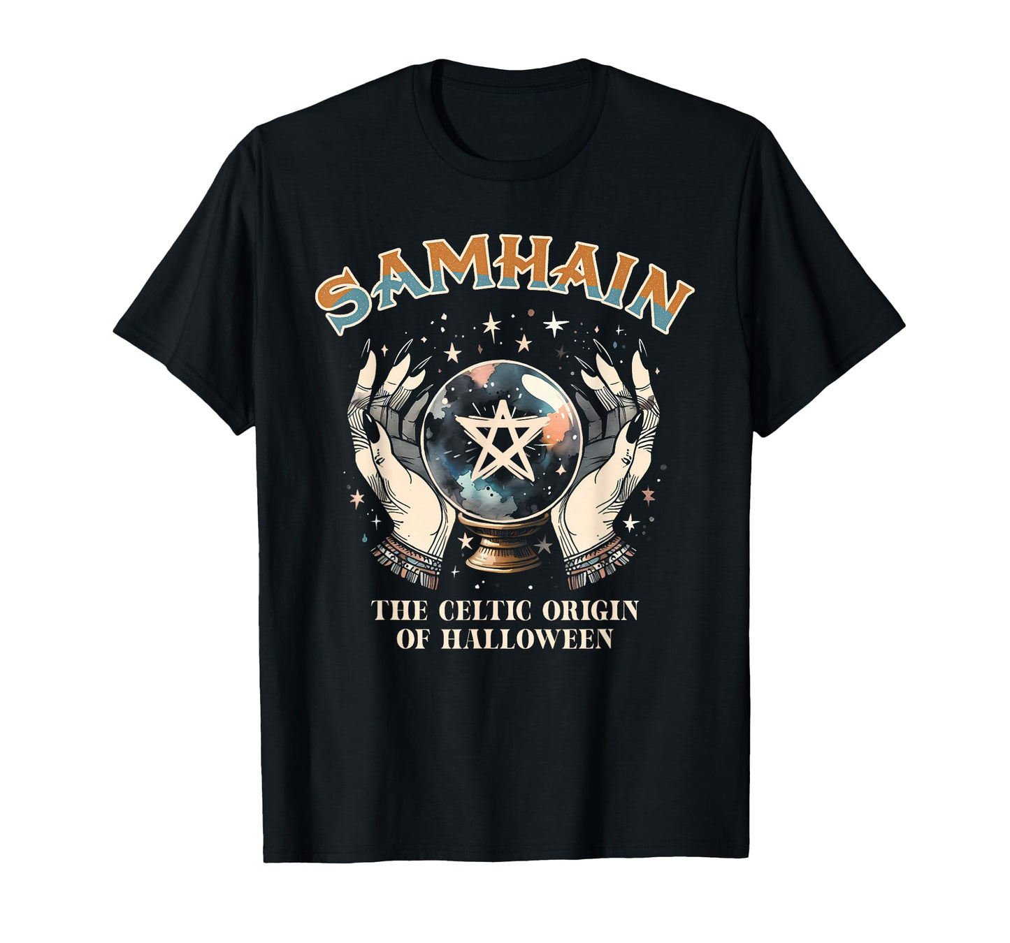 Samhain Wheel Of The Year Pagan Celtic Origin Of Halloween T-Shirt