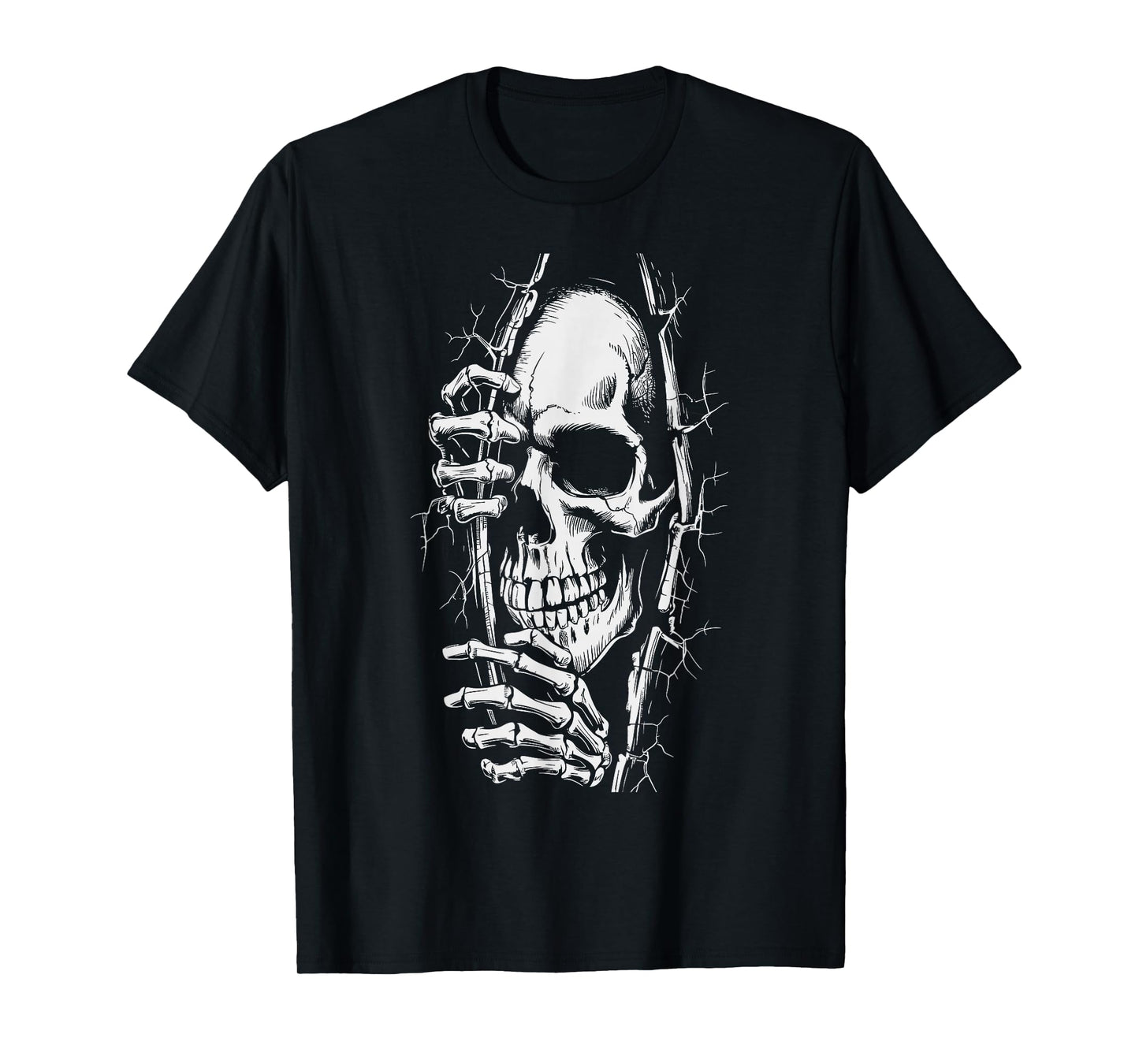 Halloween Skeleton Outfit Women Men Scary Halloween T-Shirt