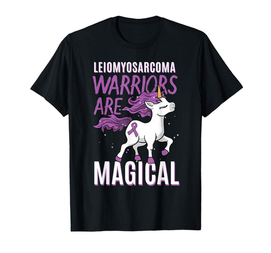 Leiomyosarcoma Warrior LMS Rare Cancer Unicorn Sarcoma Gift T-Shirt