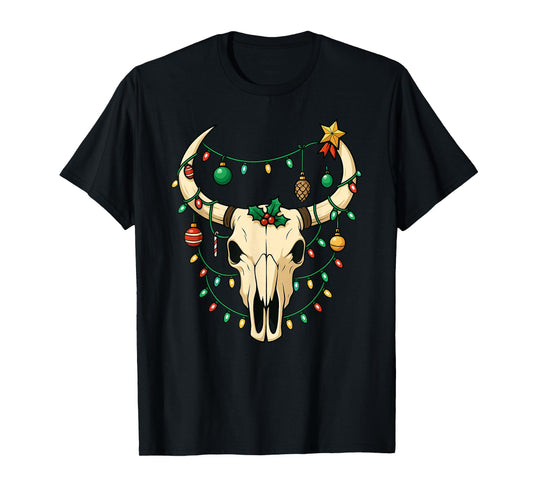 Deer Skeleton Skulls Halloween Christmas Xmas Boys Girls T-Shirt
