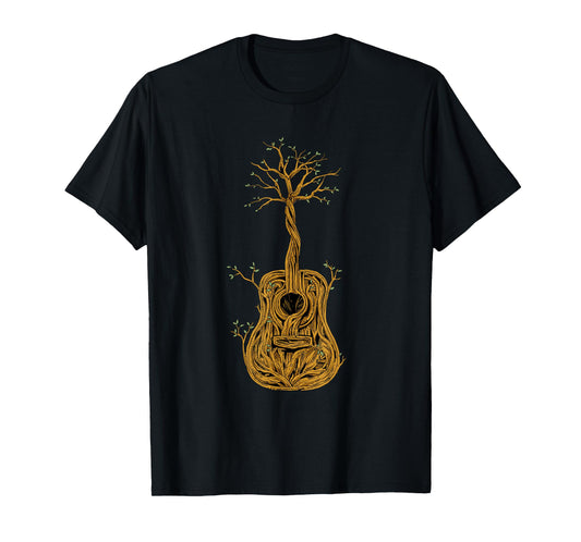 Acoustic Guitar Tree of Life Guitar Player Guitarist T-Shirt