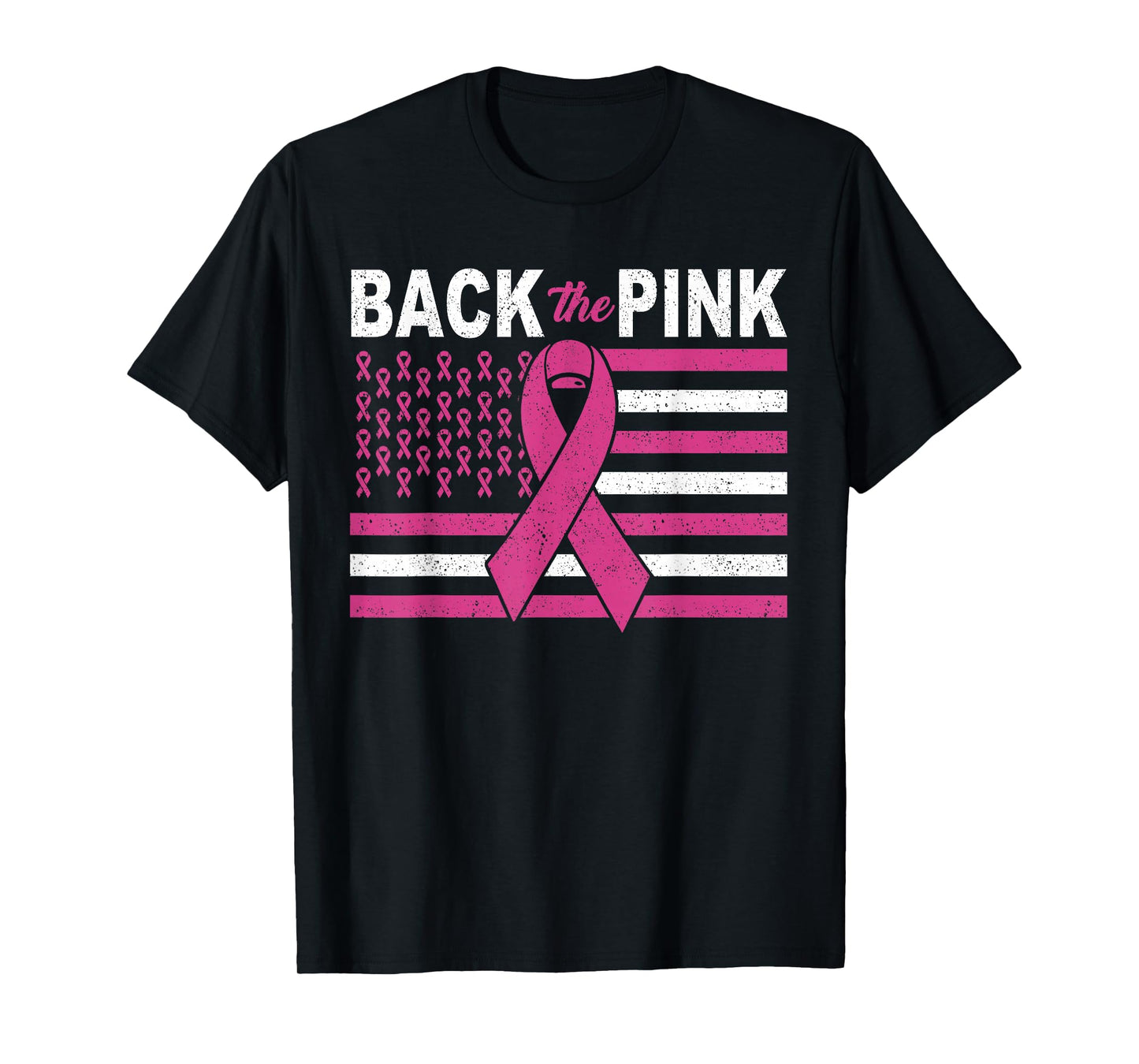 Back the Pink Breast Cancer Flag Awareness Shirt T-Shirt