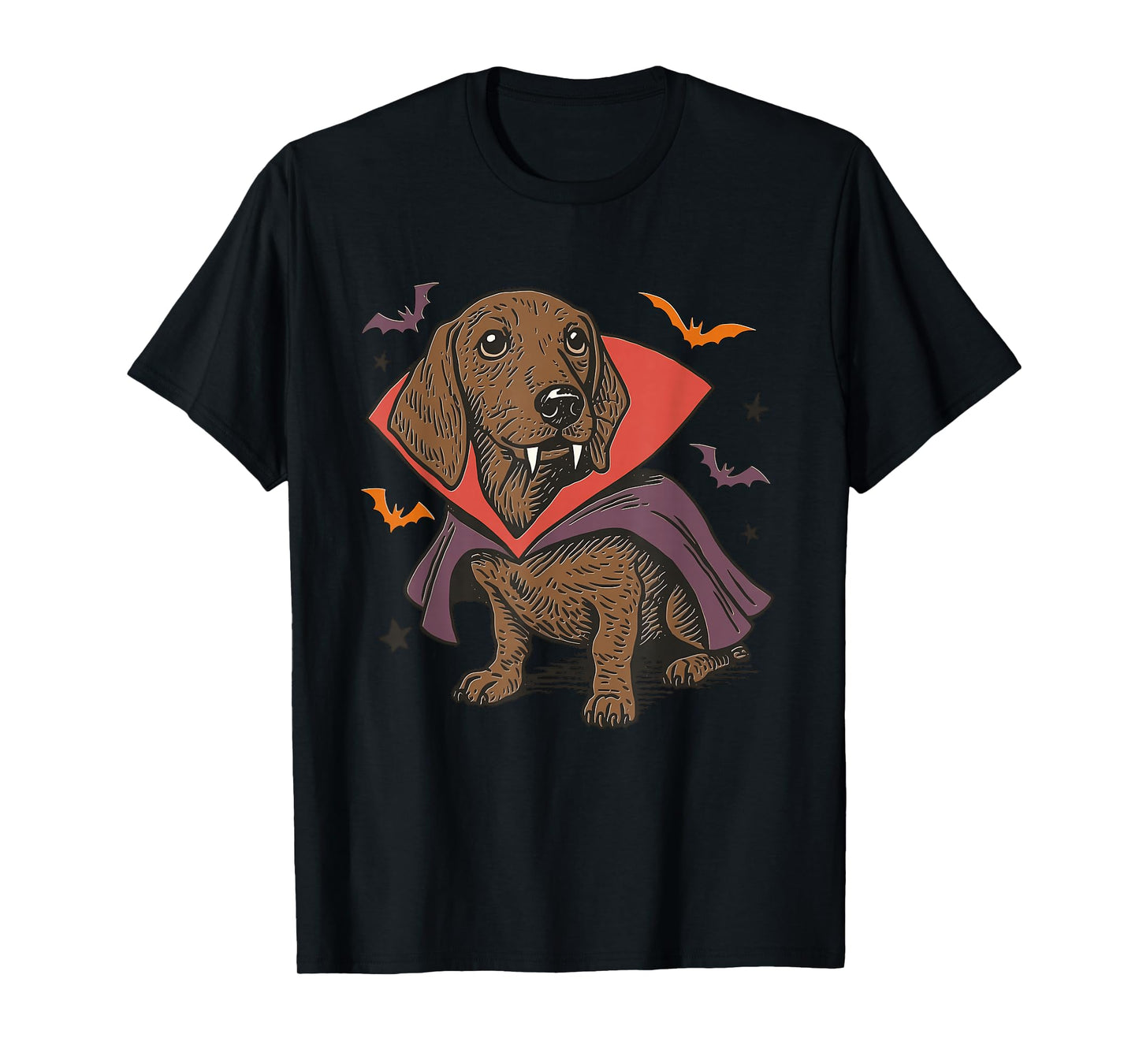 Dachshund Halloween Wiener Dog Pumpkin Weenie Witch T-Shirt