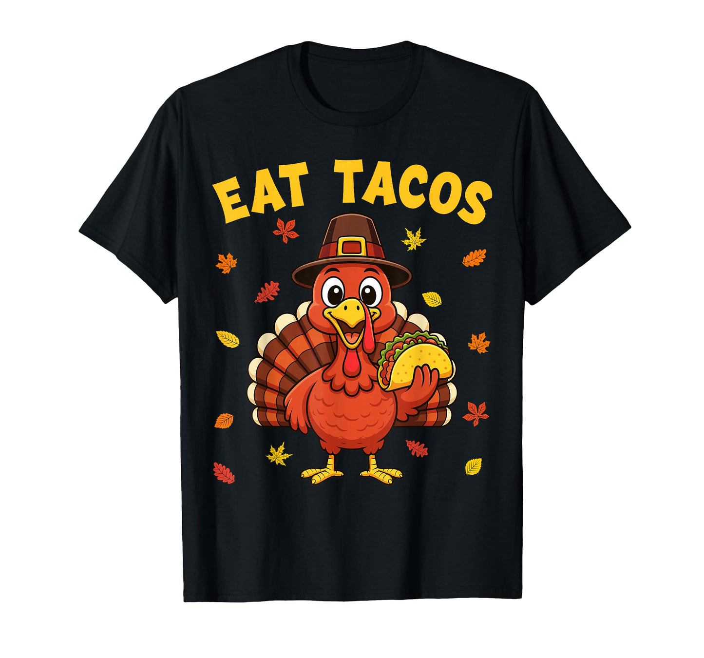 Eat Tacos Save Turkey Funny Thanksgiving Mexican Boys Kids T-Shirt