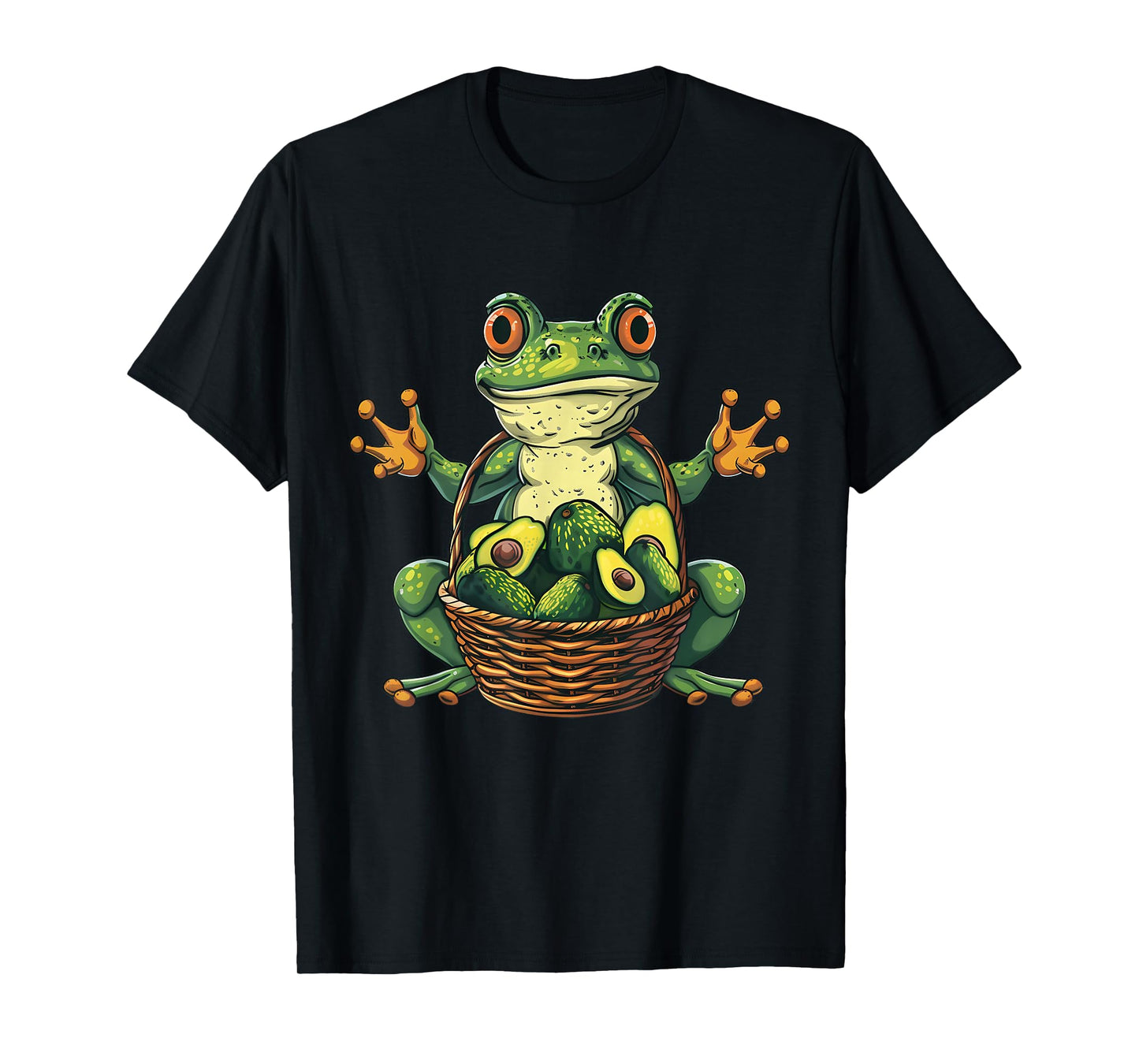 Avocado Frog Avocado Fruit Wildlife Artwork Toad Lover T-Shirt