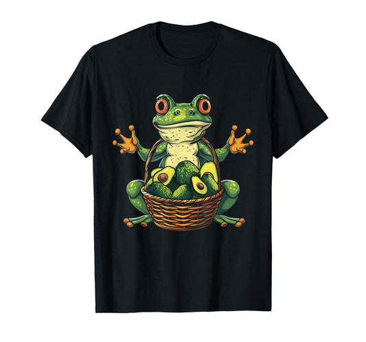 Avocado Frog Avocado Fruit Wildlife Artwork Toad Lover T-Shirt