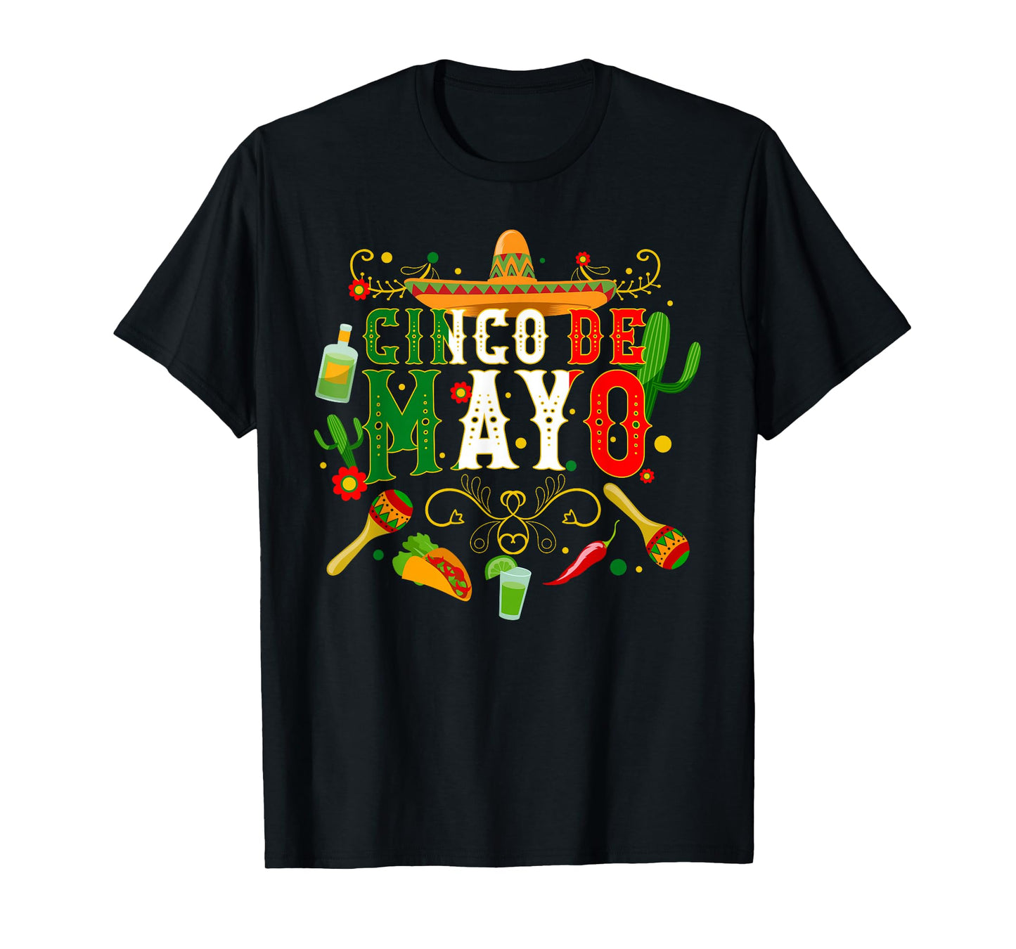 Fiesta Cinco De Mayo T Shirts Men Women Tshirt Taco T-shirt T-Shirt