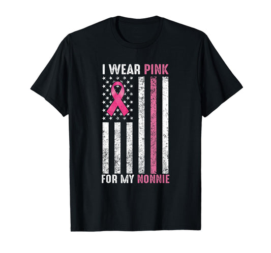 I Wear Pink For My Nonnie Pink Breast Cancer Awareness Month T-Shirt