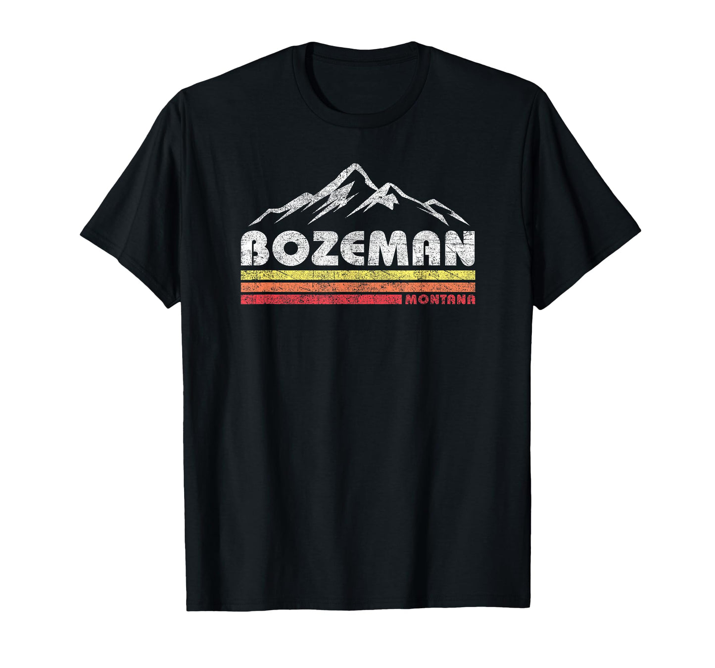 Vintage Bozeman Montana Retro Mountain Mens Womens Souvenir T-Shirt