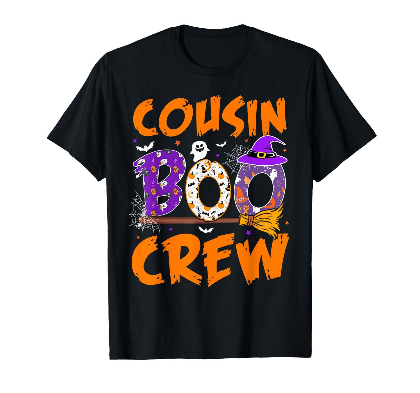 Cousin Boo Crew Funny Ghost Halloween Spooky Costume Kids T-Shirt