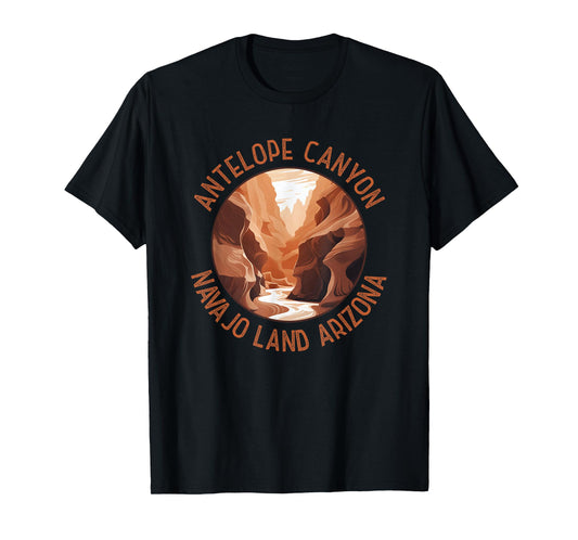 Antelope Canyon Arizona Distressed Circle Vintage T-Shirt