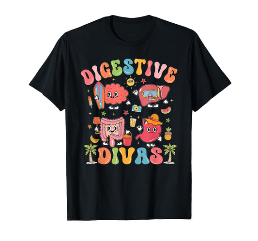 Digestive Divas Summer Gastro Crew Gastroenterologist T-Shirt