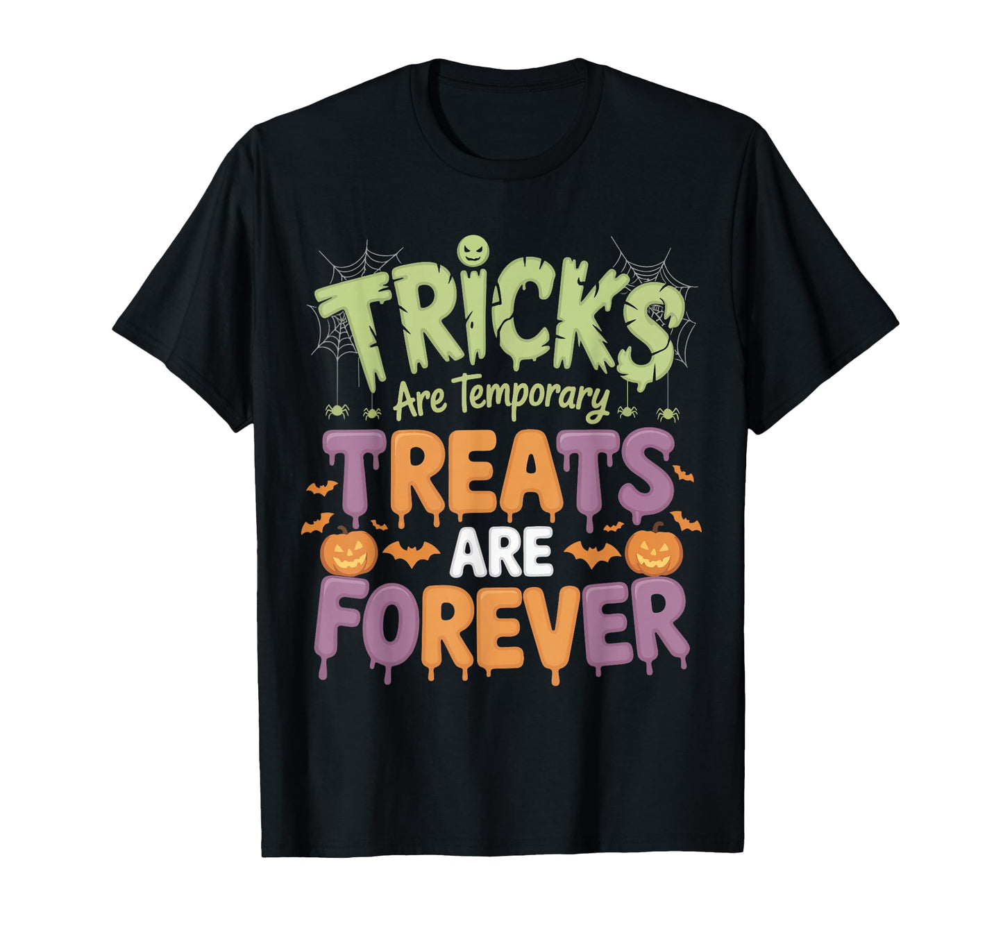 Funny Treats Pumpkin Halloween T-Shirt