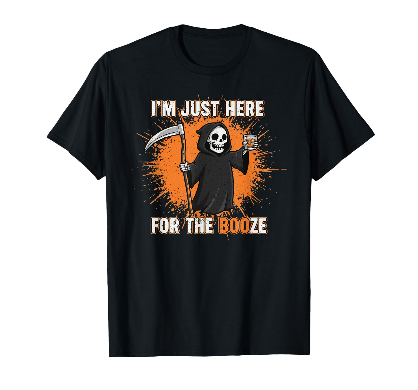 Boo-Halloween Booze, Men's Costume Whiskey Halloween T-Shirt