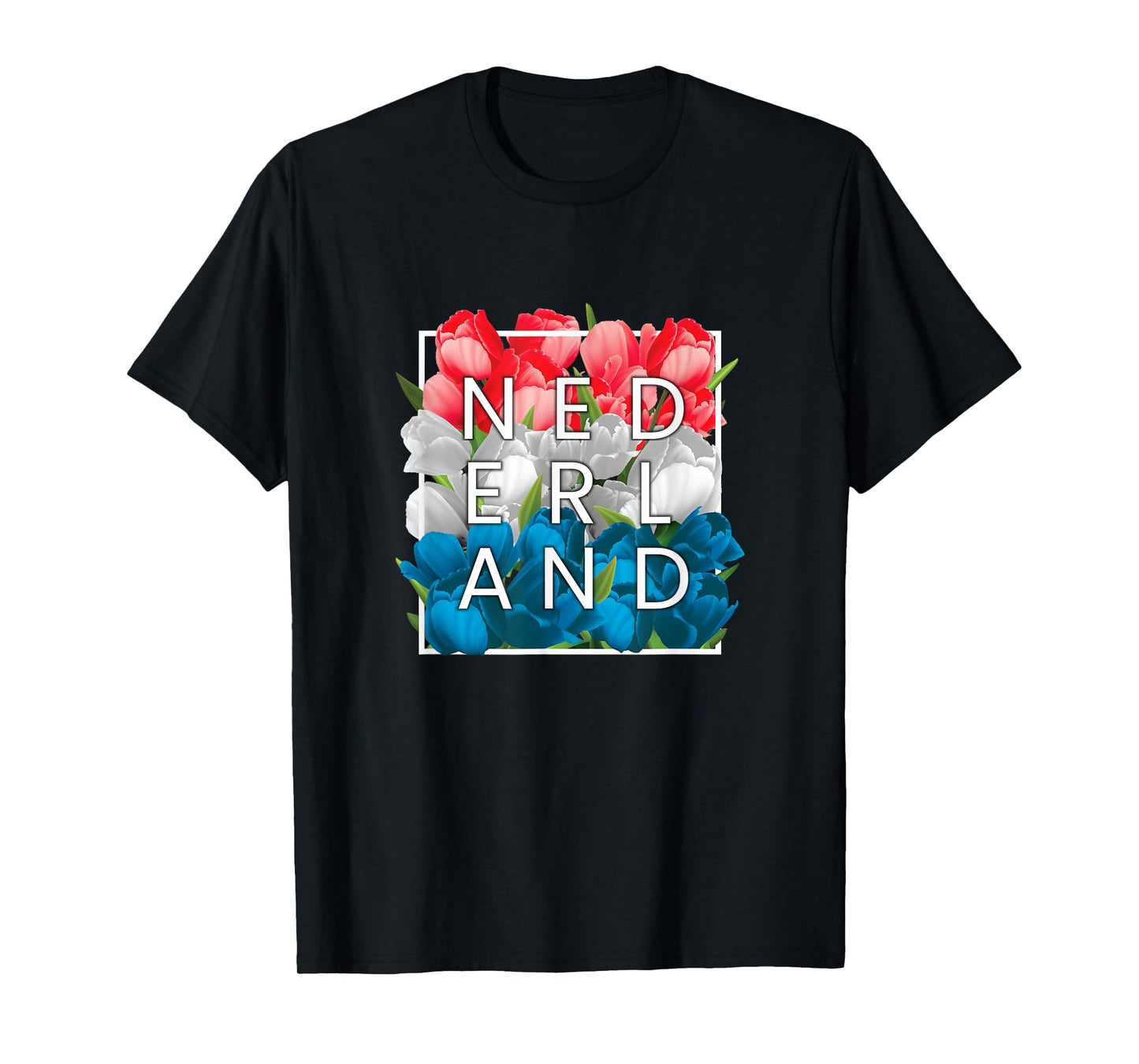 Flowers of Nederland Word Art - The Netherlands Dutch Pride T-Shirt