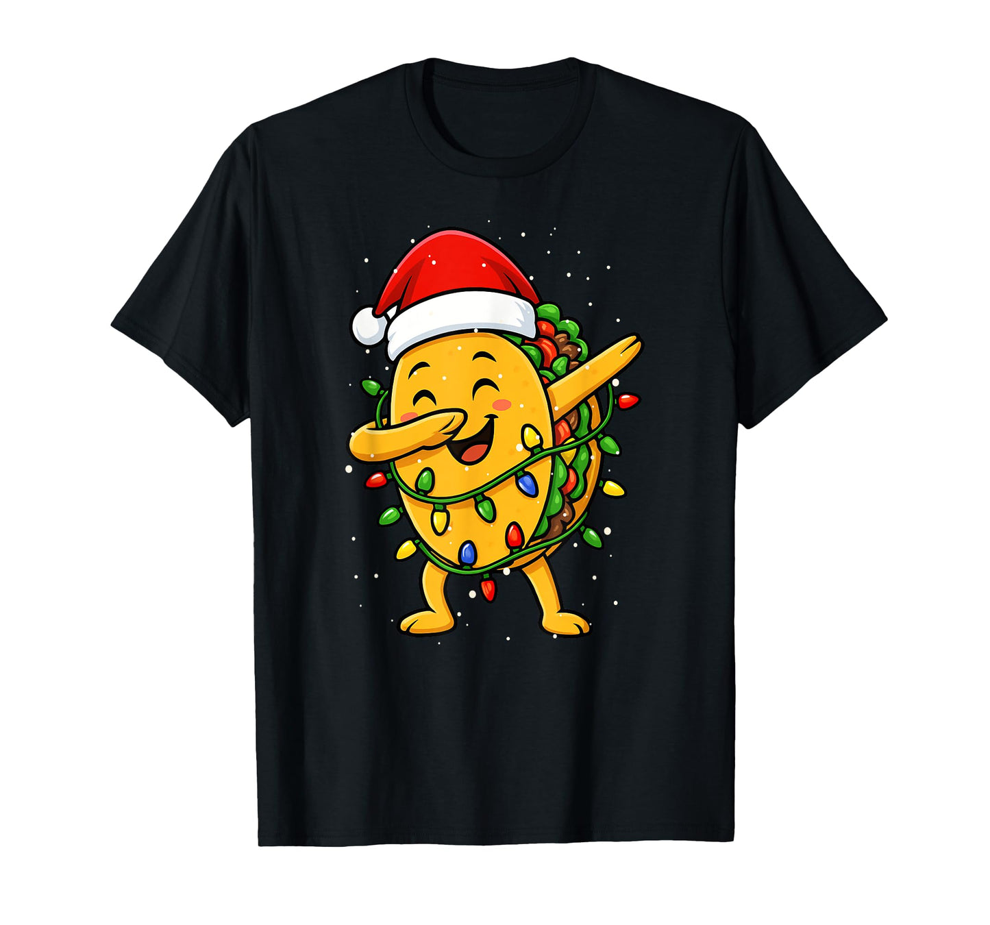 Funny Tacos Dabbing Christmas Cinco De Mayo Xmas Holidays T-Shirt