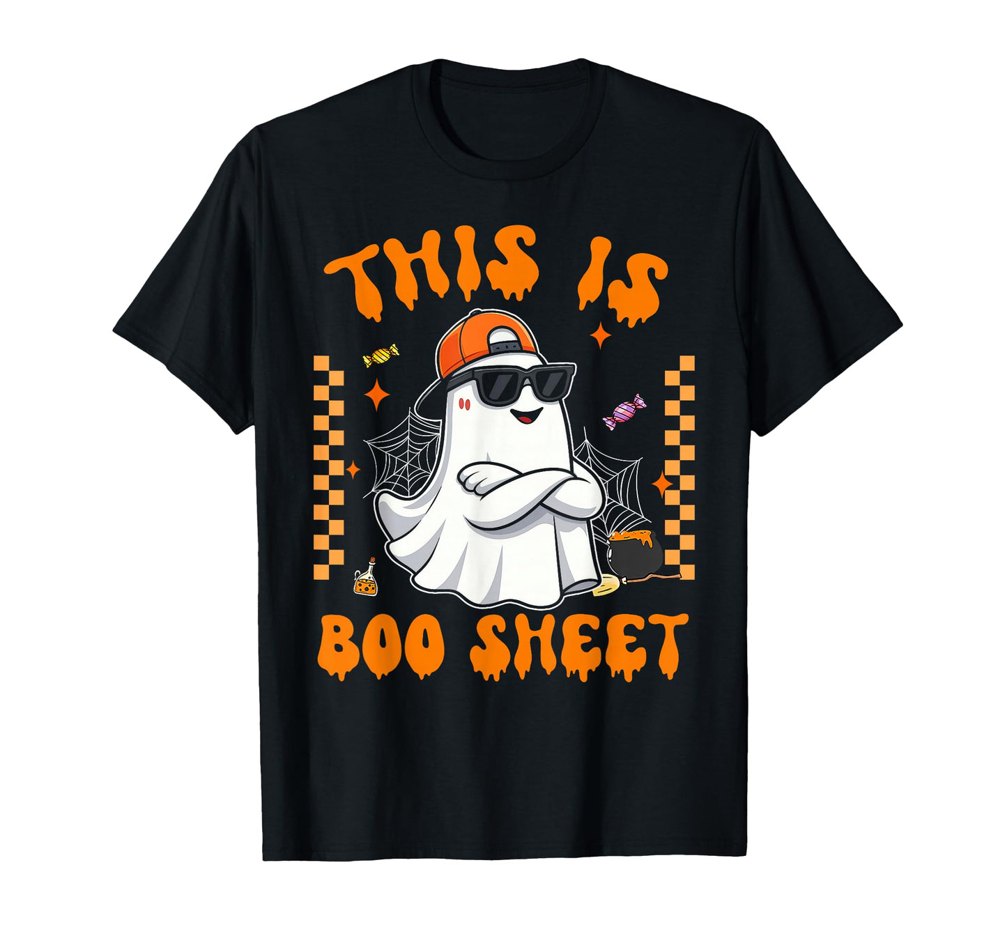 This is Boo Sheet Boo Ghost Halloween Men Women Kids T-Shirt