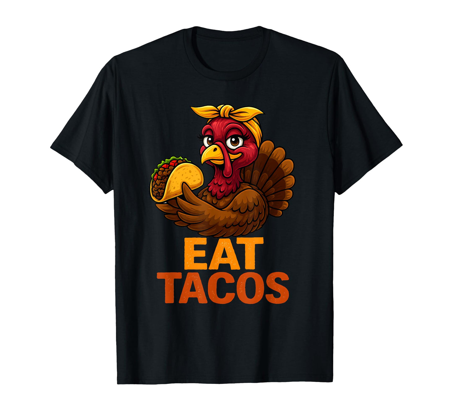 Funny Turkey Eat Tacos Mexico Family Thanksgiving T-Shirt