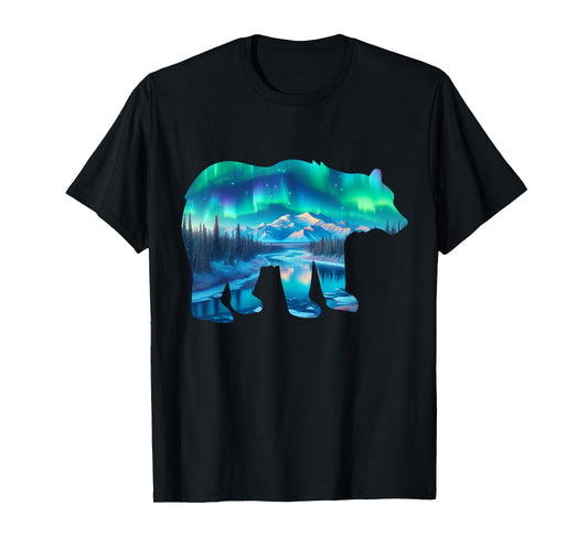 Alaska Northern Lights Aurora Borealis Denali National Park T-Shirt