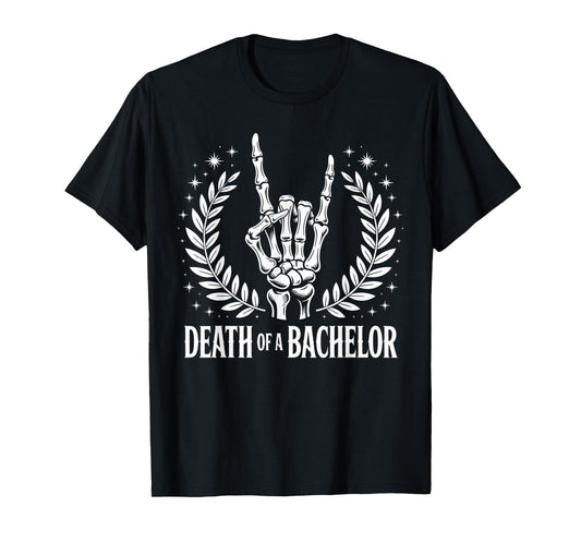 Death of A Bachelor Skeleton Halloween Party T-Shirt