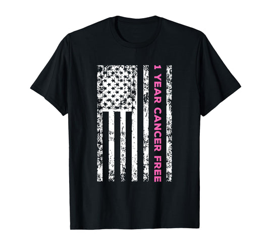 1 Year Breast Cancer Free Survivor T-Shirt