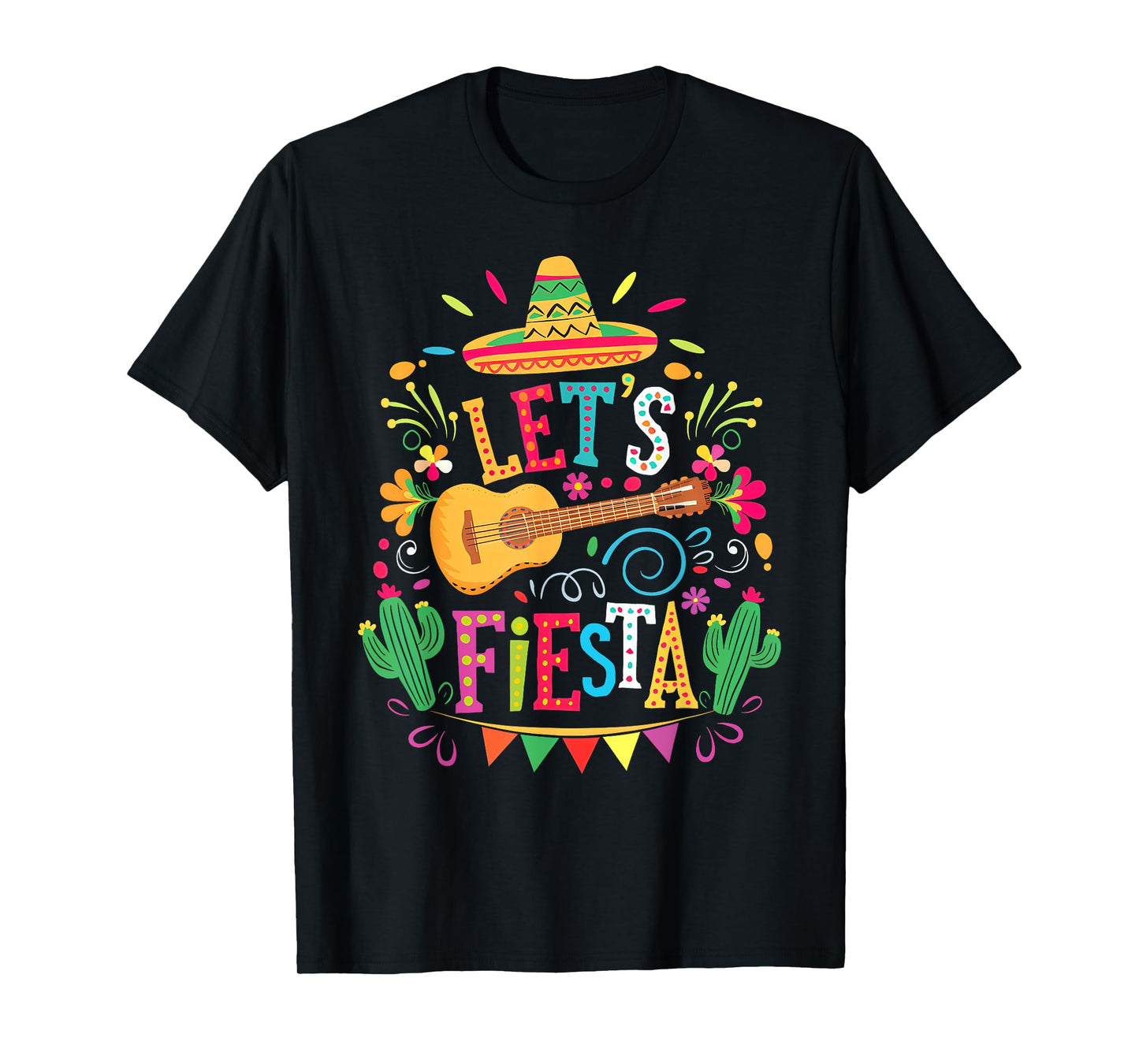 Lets Fiesta Mexican Family Fiesta Squad Cinco De Mayo Kid T-Shirt