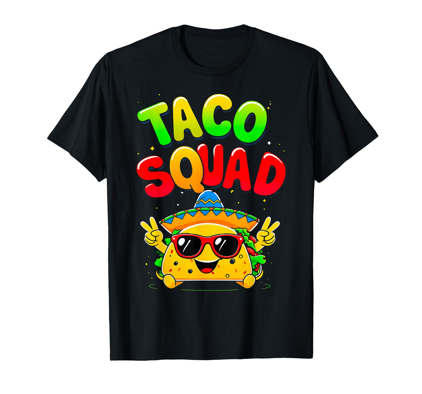 Taco Squad Cinco De Mayo Funny Mexican Food Costume T-Shirt