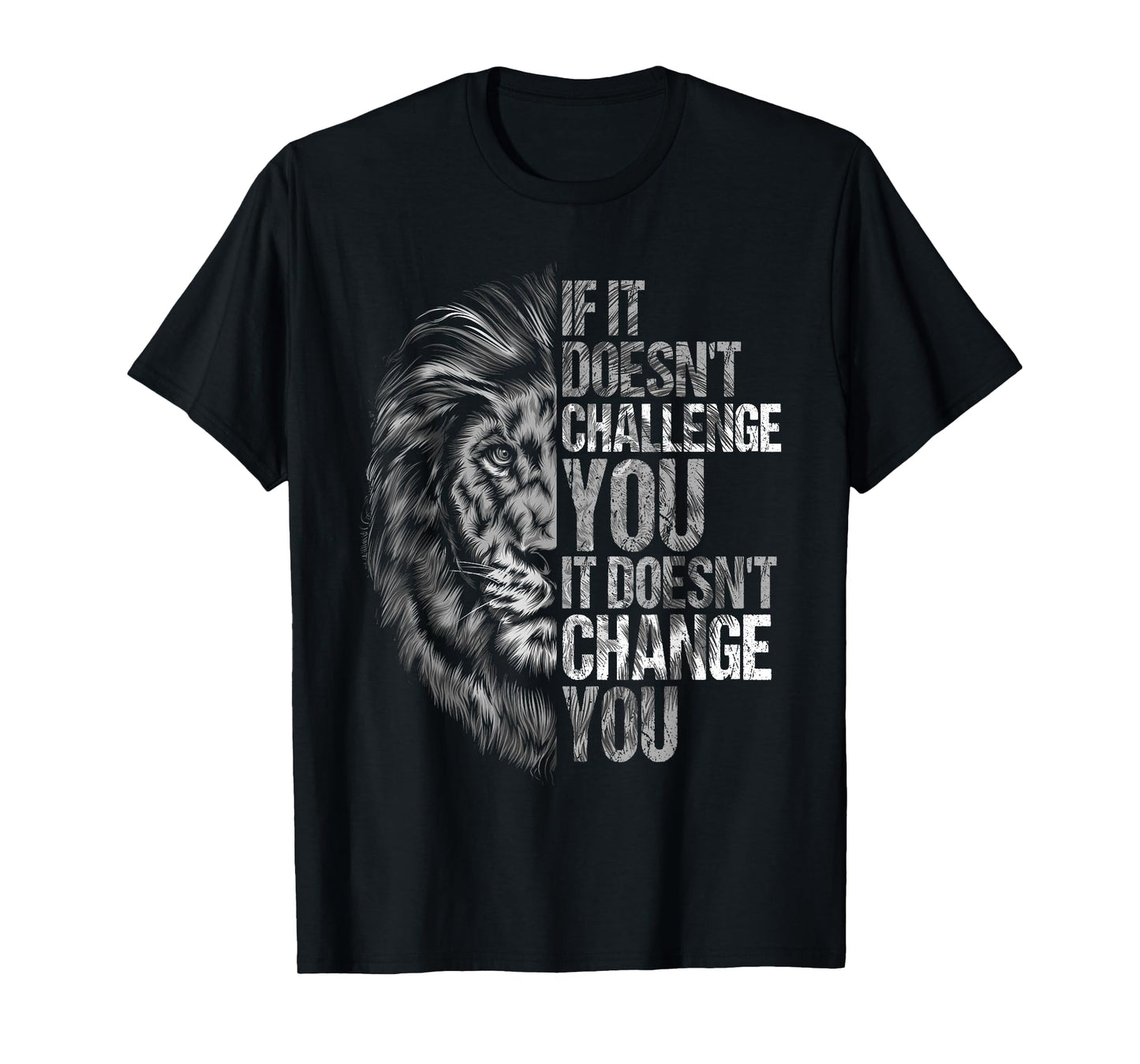 Motivational Training and Fitness Quotes Lion Mindset T-Shirt