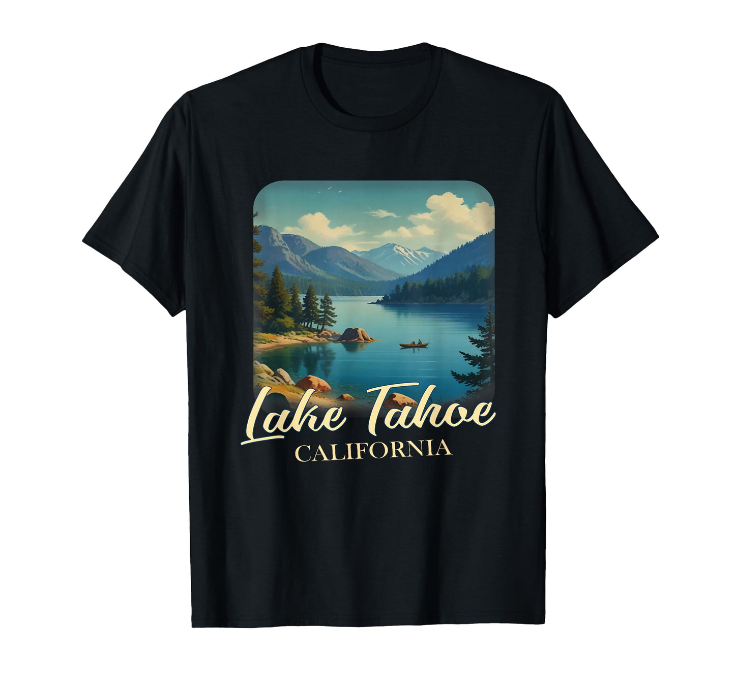 Vintage Lake Tahoe California Mountain Retro T-Shirt