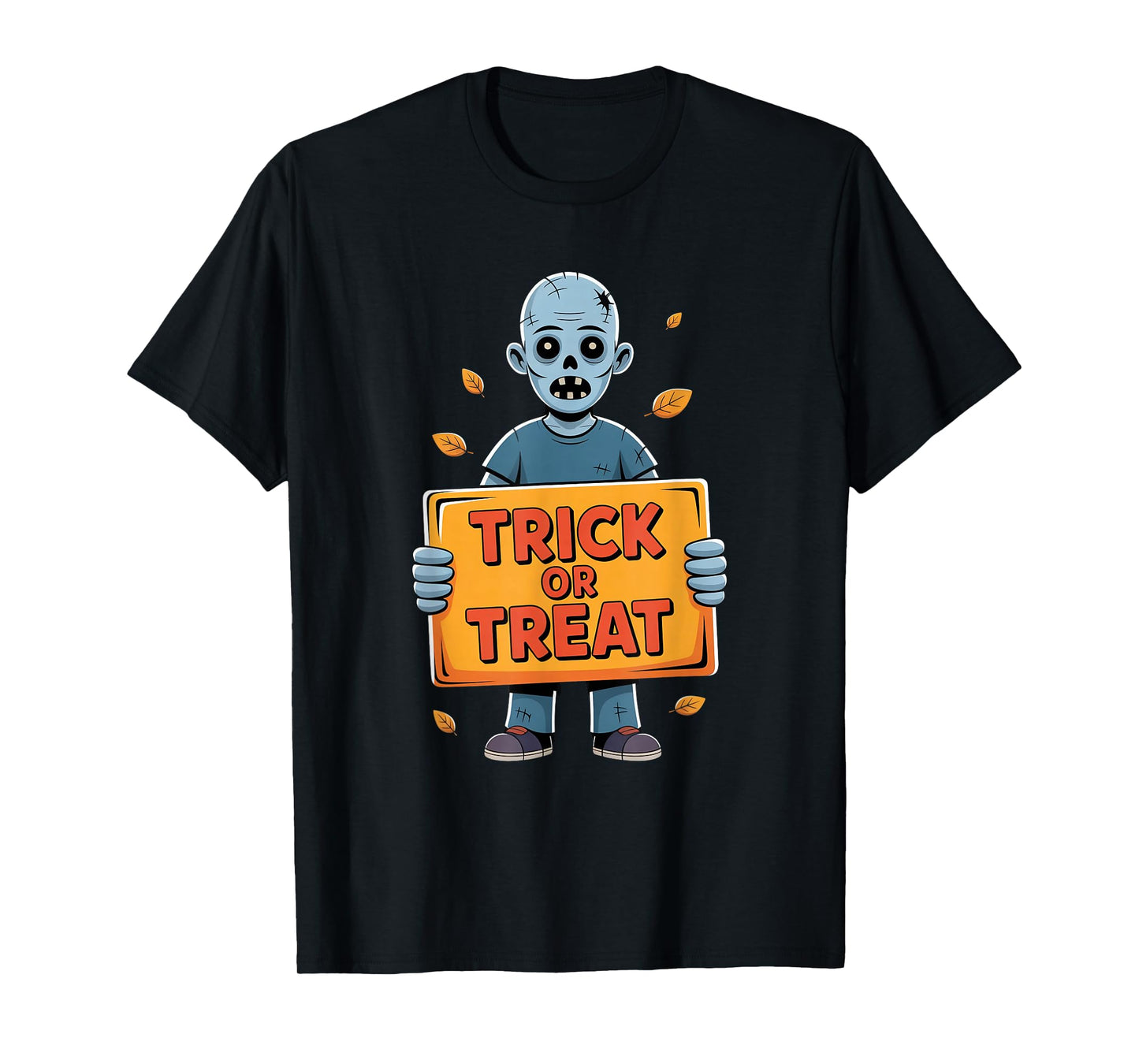 Spooky Trick or Treat Zombie Gift for Men Women T-Shirt
