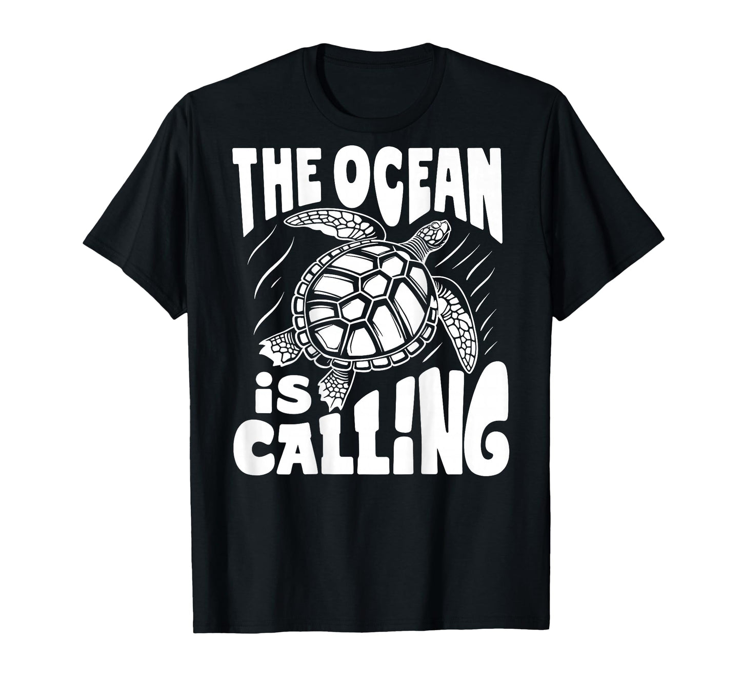 The Ocean Is Calling X Nature Beach Turtle Back T-Shirt