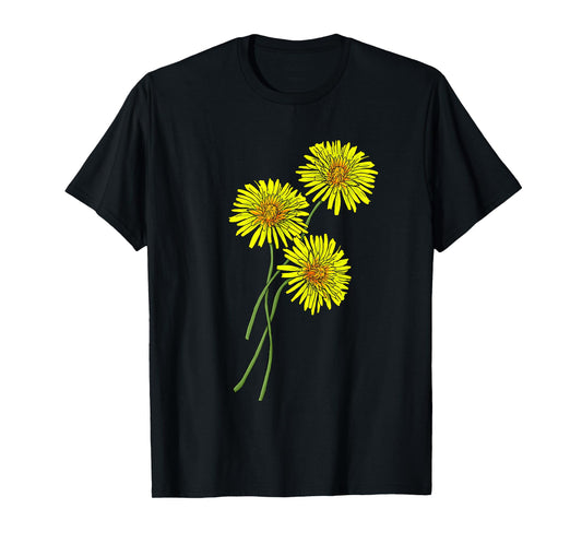 Dandelion & Thistle Bouquet Gift for yellow Flowers Friends T-Shirt