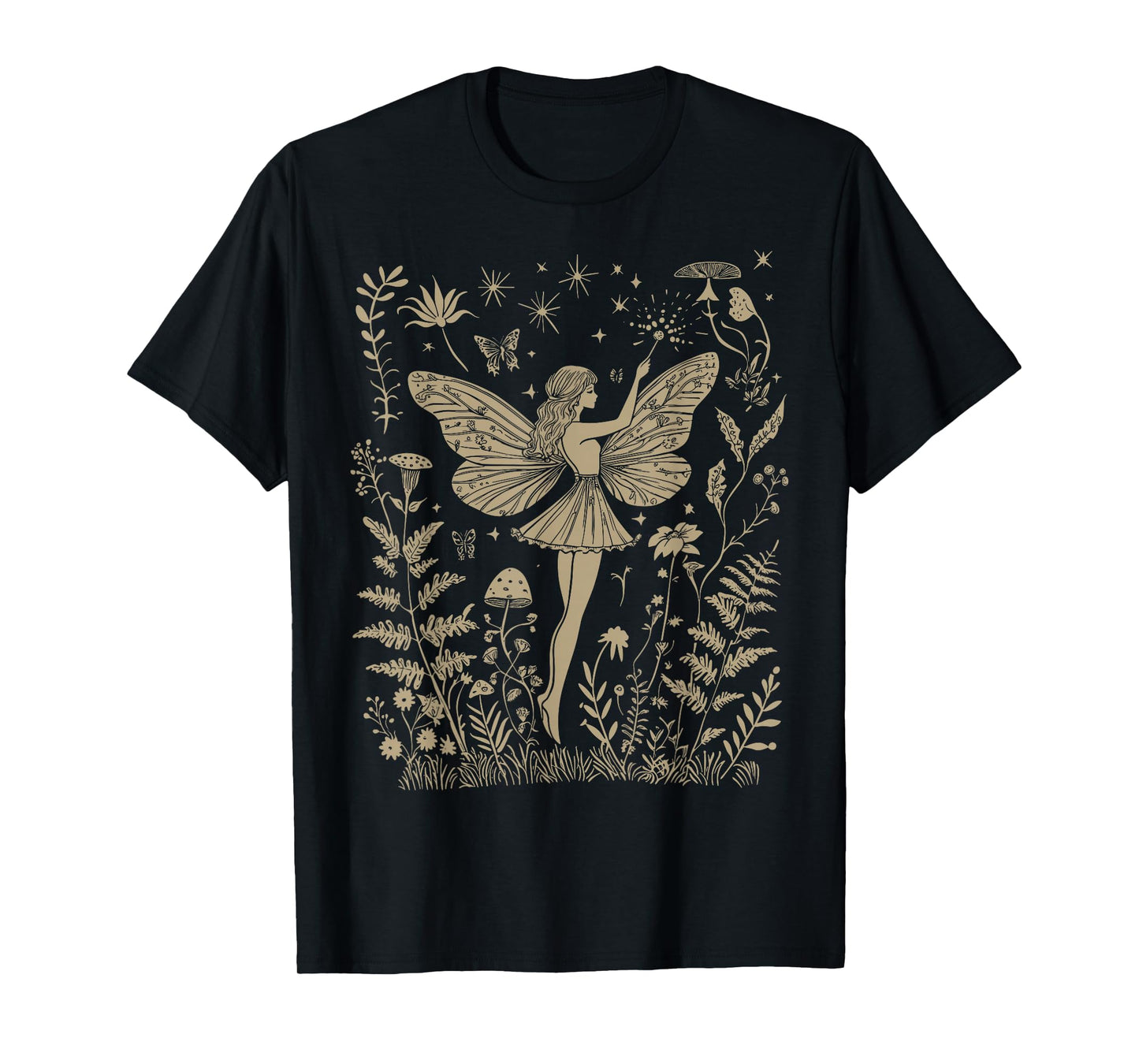 Cute Fairycore Floral Beautiful Fairy Aesthetic Girls Women T-Shirt