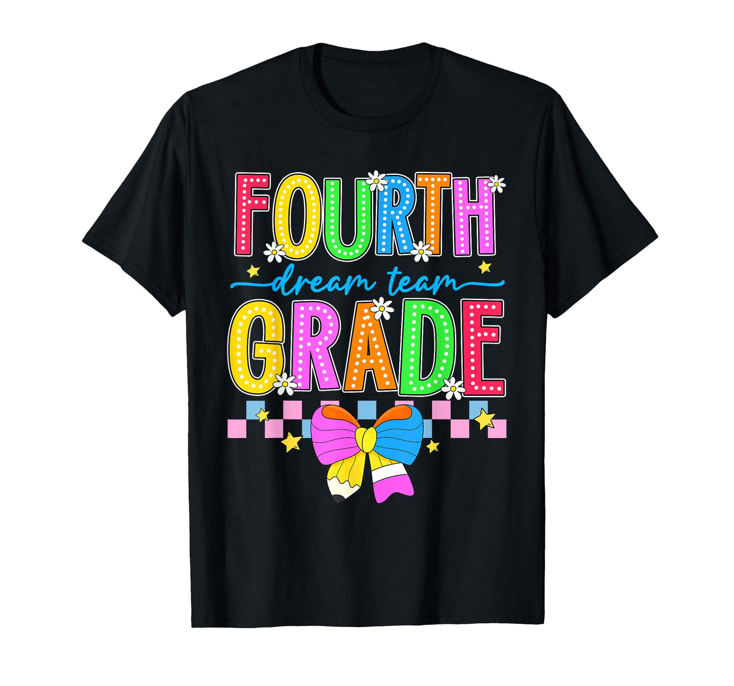 4th Grade For Boys Girls Teacher Fourth Grade Back to School T-Shirt