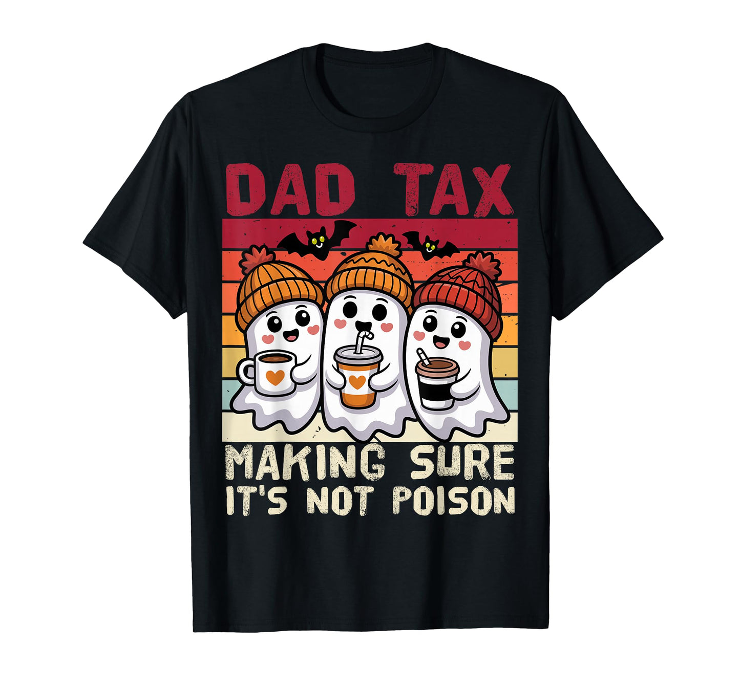Funny Daddy Boo Halloween Family Matching Costume Ghost Dad T-Shirt