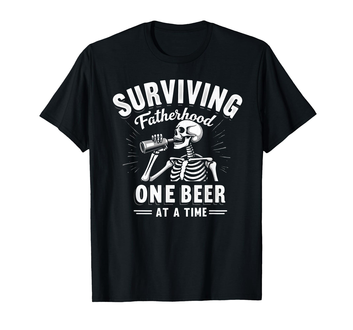 Dad Joke Surviving Fatherhood One Beer at A Time T-Shirt