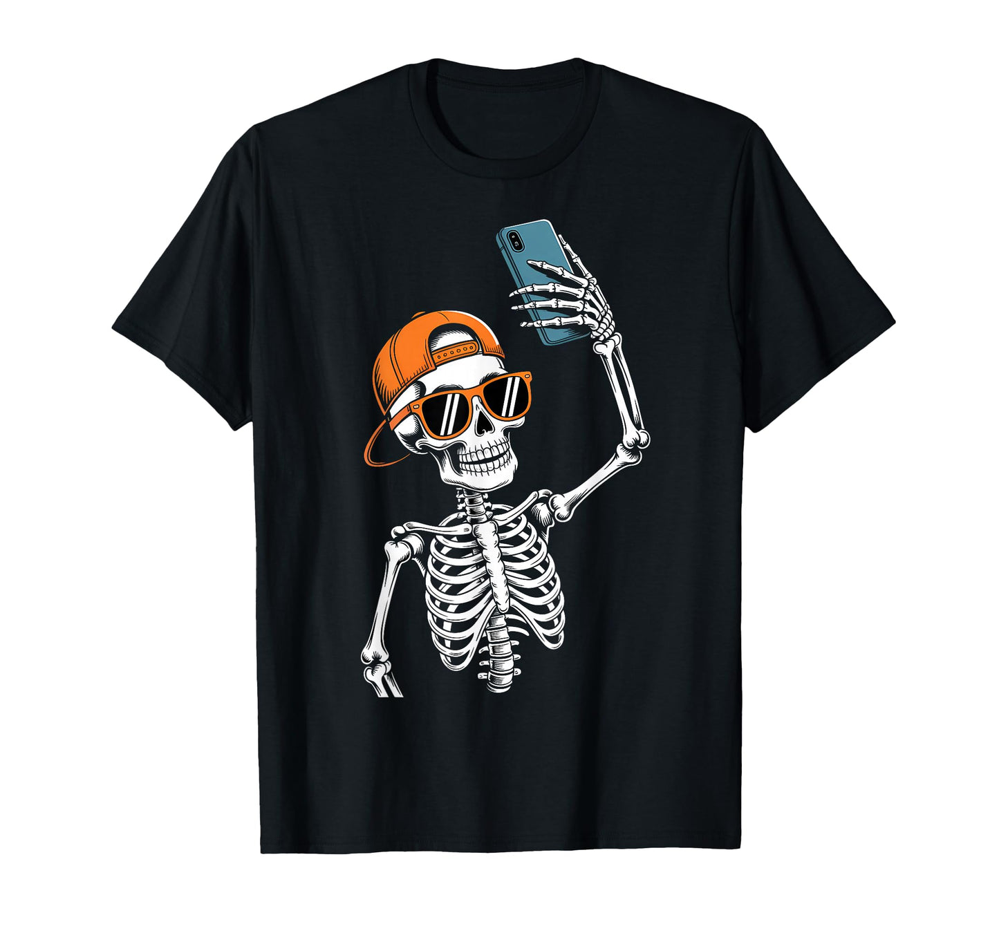 Halloween Skeleton Selfie Costume T-Shirt