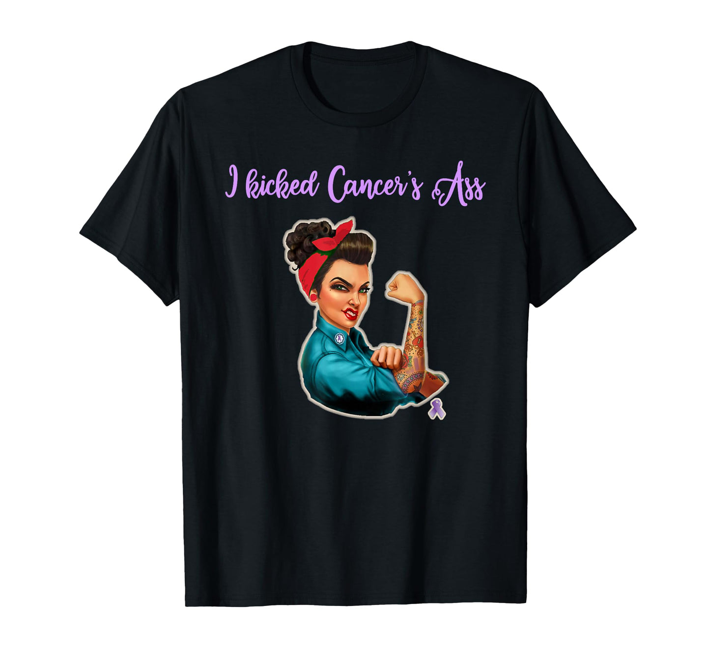 I Kicked Cancers Ass Cancer Survivors T-Shirt