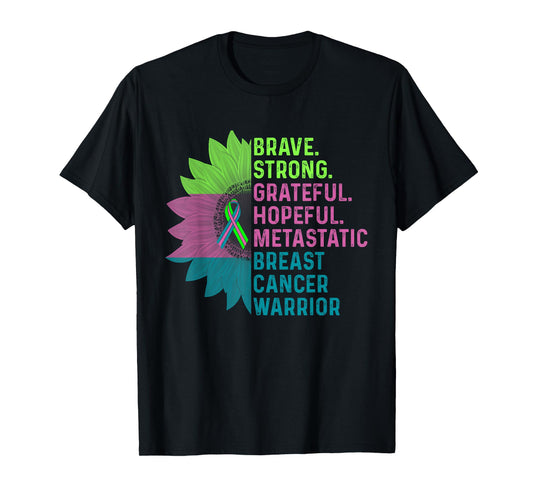Metastatic Breast Cancer Awareness Care Warrior T-Shirt