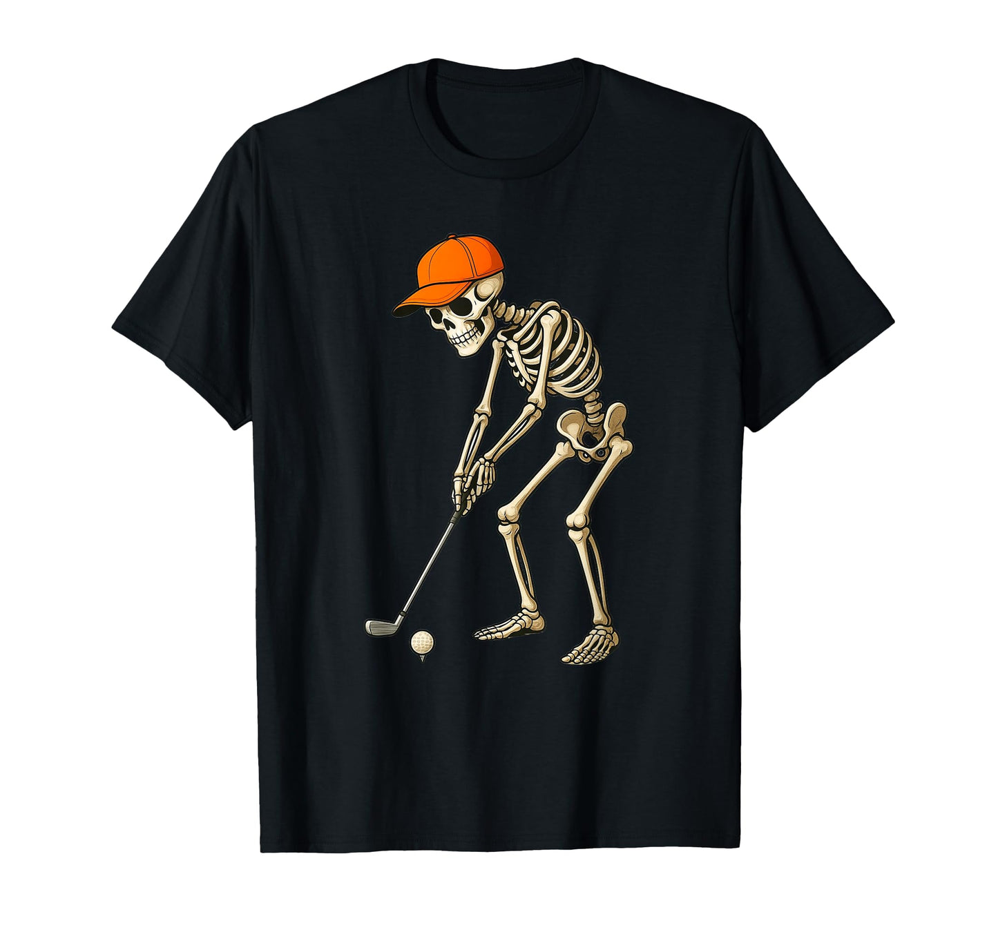 Funny Skeleton Golf Halloween Costume Tee for Golfer T-Shirt